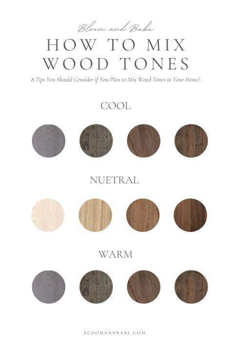 How to Mix Wood Tones in Your Home - BLOOM AND BABE Wood Stains That Compliment Each Other, Light Wood Floors Dark Wood Cabinets, Light And Dark Wood Floors, Wood Kitchen Cabinets Wood Floor, Light Wood Dark Wood Combination, Living Room Designs Dark Wood Furniture, Complementary Wood Tones, Dark Wood Floors Kitchen Cabinets, Grey Tone Wood Floors