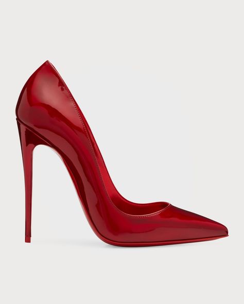 Shop or share your style of the product on ModeSens! Christian Louboutin "So Kate" patent calf leather platform pumps 4.75 in / 120 mm stiletto heel Pointed toe Slip-on style Signature Louboutin red leather outsole Made in Italy Christian Louboutin Red Heels, Denim Scarf, Red Stiletto Heels, Louboutin Kate, Feminine Shoes, Christian Louboutin Kate, Power Red, Shoes Heels Classy, Christian Louboutin So Kate