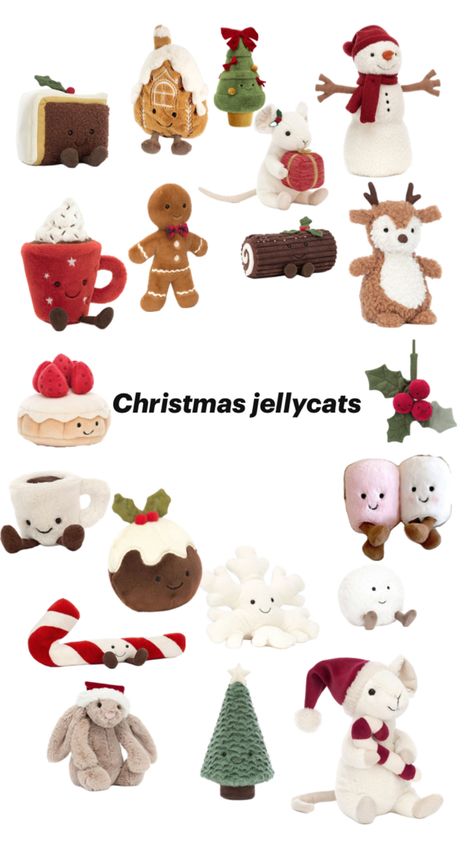 Christmas Jelly, Girly Christmas Gifts, Jellycat Stuffed Animals, Christmas Dreaming, Christmas Baskets, Christmas Feeling, Birthday Gifts For Best Friend, Christmas Pins, Cute Stuffed Animals