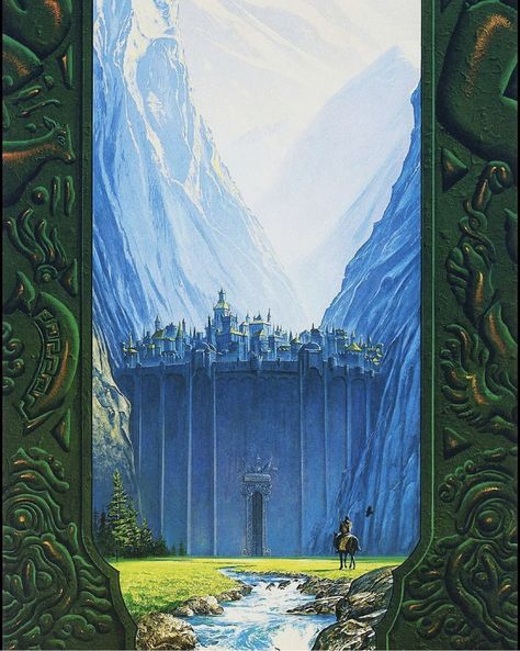 Artist ~ Mark Harrison John Howe, 70s Sci Fi Art, Scifi Fantasy Art, Fantasy City, Fantasy Setting, Fantasy Places, A Castle, Fantasy Art Landscapes, Fantasy Aesthetic