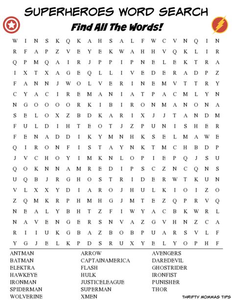 Superheroes word search - fun for kids who are hooked on Marvel, or DC. Marvel Word Search, Marvel Activities For Kids, Word Puzzles For Kids, Word Games For Kids, Kids Word Search, Free Printable Word Searches, Superhero Crafts, Printable Puzzles For Kids, Books Graphic