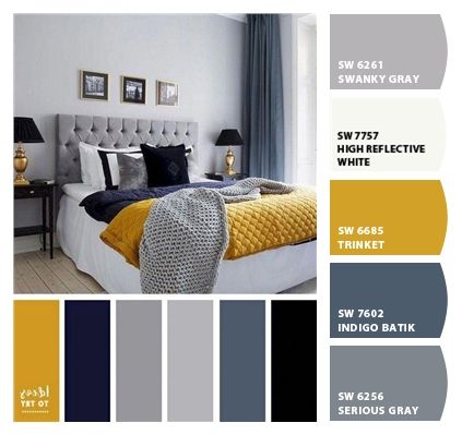 Paint colors from ColorSnap by Sherwin-Williams Classy Room, Apartment Color Schemes, Yellow Bedroom, Trendy Living Rooms, Room Color Schemes, Bedroom Color Schemes, Bedroom Paint Colors, Trendy Bedroom, Couple Bedroom