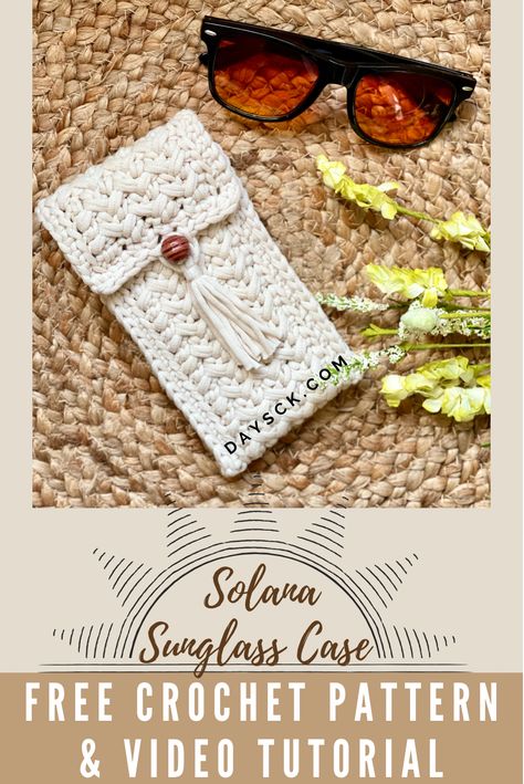 Crochet Sunglass Case Free Pattern, Crochet Sunglass Case, Glasses Case Crochet Pattern Free, Crochet Sunglasses Case Pattern Free, Crochet Sunglasses Holder, Crochet Sunglasses Case, Crochet Glasses Case, Crochet Eyeglass Cases, Crochet Wallet