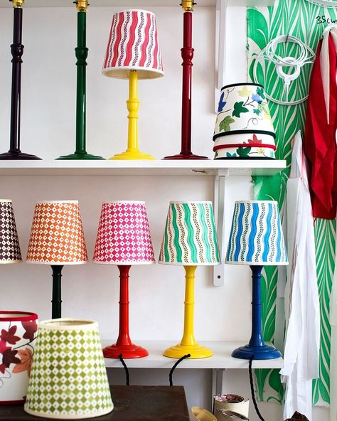 Rosi de Ruig | Lampshades (@rosideruig) • Instagram photos and videos British Interior, Yellow Chair, Paper Lampshade, Abstract Pictures, White Sheets, Attic Rooms, Red House, Selling Furniture, Baby Pillows