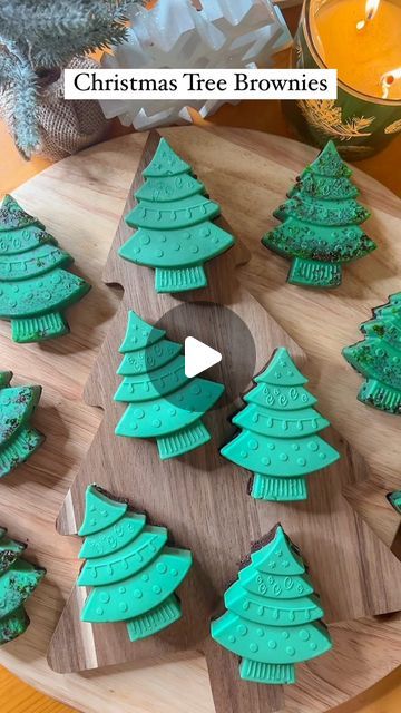 Alisha Larson on Instagram: "Christmas Tree Brownies 🎄✨ Using silicone molds have become a new FAVORITE for ANY & ALL Holidays!! Make cakes, brownies, jello, ICE..ypu name it! So fun, so pretty & so delicious!! 10/10 all around! 🎄🤩

Comment TREE for a direct link to shop supplies or shop LTK 24/7! 🫶

In my second mold I did put stinkles in the bottom of the mold before adding melted chocolate! 😊 I do recommend getting more than one mold, a lot faster process! 

Ingredients:

✨1 box Brownie Mix (eggs, oil, water)
✨Green Candy Melts 
✨Edible Glitter (optional)
✨Silicone Tree Mold

Directions: 

1. Preheat oven according to brownie box directions.

2. Prepare brownie mix as directed on box. 

3. Place silicone mold on a cookie sheet and spray mold with cooking spray.

4. Fill each tree a Cookie Recipes For Silicone Molds, Silicone Christmas Molds, Candy Melts Ideas Christmas, Silicone Baking Molds Recipes, Christmas Silicone Molds Recipes, Brownie Christmas Trees, Recipes For Silicone Molds, Chocolate Molds Ideas, Christmas Tree Chocolate