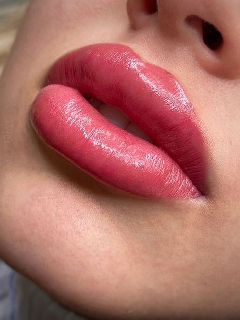 Lips Permanent Makeup, Perfect Nude Lipstick, Lip Permanent Makeup, Nude Lipstick Shades, Lips Inspiration, Lip Types, Botox Lips, Acupuncture Needles, Beauty Hacks Lips