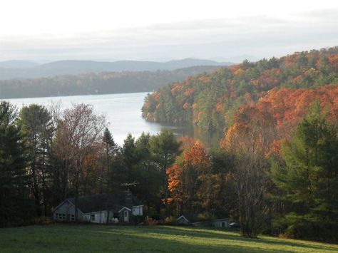 Can't wait to visit the lake this fall!  Lake Bomoseen, Vt. Fall Lake, Vermont, Places Ive Been, Beautiful Photo, New England, England, Lake, Lifestyle, Canning