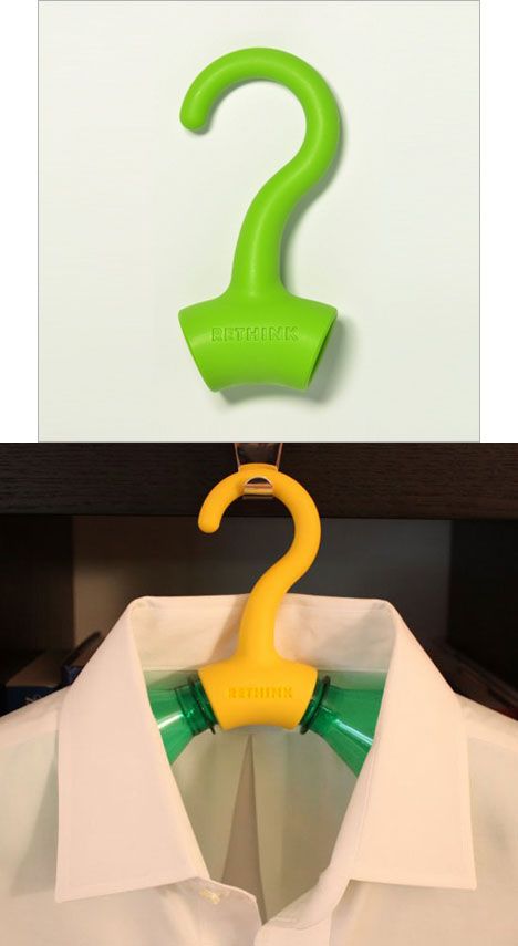 The only clothes hanger that will make you have to go to the bathroom - Core77 3d Print Useful Things, Plastic Product Design, 3d Tiskárna, 3d Printed Products, Useful 3d Prints, 3d Templates, Drukarka 3d, Reuse Plastic Bottles, 3d Printing Fashion