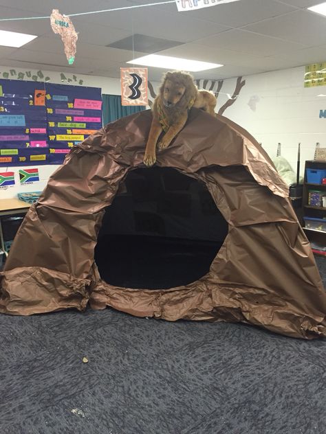 Tent Bulletin Board, Arctic Vbs, Daniel In The Lion's Den, Catholic Schools Week, Camping First Aid Kit, Daniel And The Lions, Bulletin Board Paper, Lion's Den, Cave Drawings