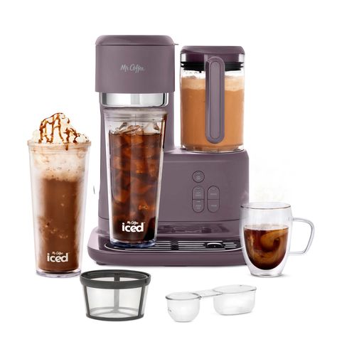 Mr. Coffee® Single-Serve Frappe™, Iced, and Hot Coffee Maker and Blender | Mr. Coffee Coffee Frappe, Iced Coffee Maker, Reusable Coffee Filter, Mr Coffee, Single Serve Coffee Makers, Single Serve Coffee, Coffee Scoop, Tea Maker, Reusable Tumbler