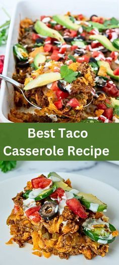 Best Taco Casserole Recipe Allrecipes Best Taco Casserole, Dutch Oven Taco Casserole, Best Taco Casserole Recipes, Easy Taco Casserole Bake, Tostada Casserole, Taco Casserole Recipes, Best Taco Casserole, Taco Casseroles, Taco Salad Casserole