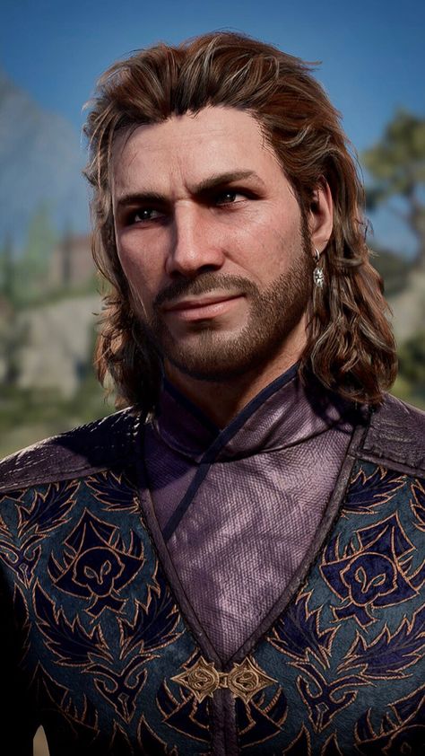 Forgotten Realms, Baldur's Gate, May I, Character Portraits, Dungeons And Dragons, A Man, Gate, Fan Art, Hair