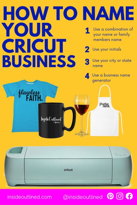 Name Your Cricut Business Cricut Business, Cricut Explore Air Projects, Business Name Ideas, Diy Techniques And Supplies, Business Ideas For Beginners, Cricut Explore Projects, Name Ideas, Name Generator, Cricut Explore Air