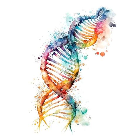 DNA Tattoo Carlisle Dna Painting, Dna Artwork, Helix Shape, Dna Tattoo, Dna Helix, غلاف الكتاب, Custom Tattoos, Dna Design, Medical Background