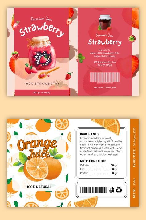 "A variety of fruit label designs displayed, including oranges, apples, and berries, showcasing vibrant colors and modern typography." Berry Packaging, Fruit Labels, Drinks Packaging Design, Fruit Stand, Graphic Design Photoshop, Fruit Stands, Fresh Fruits, Food Packaging, Birds Painting