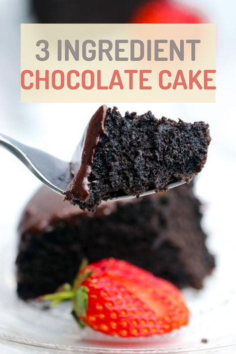 30 minutes · Vegetarian · Serves 5 · This cake 3 ingredient chocolate cake is actually known to be the viral 3 ingredient lockdown cake that went viral all over the web for the last year or so. All you will need for this cake is… Cream Cheese Desserts, Cake Recipes Easy Homemade, 3 Ingredient Recipes, Cookies Baking, Vanilla Cake Recipe, Cake Recipes From Scratch, Homemade Cake Recipes, Gluten Free Cakes, 3 Ingredient