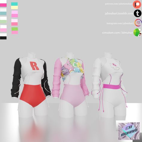 Niki's Collection | 3D Muhari on Patreon 3d Muhari Sims, Sims 4 Traits, Korean Fits, Tumblr Sims 4, Play Sims, Sims 4 Dresses, Sims 4 Toddler, Sims4 Clothes, Sims 4 Collections