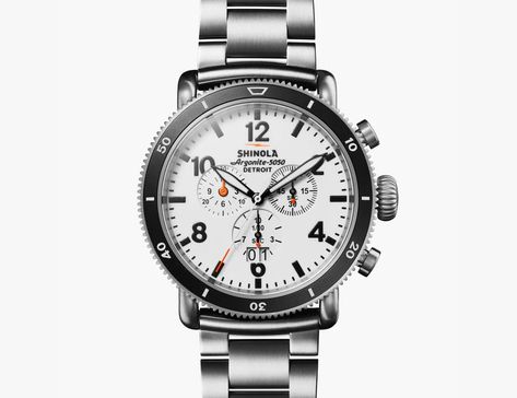 Style Shinola Watch, White Watches For Men, Titanium Watches, Big Watches, The Great Lakes, Titanium Bracelet, Modern Watches, Titanium White, G Shock Watches