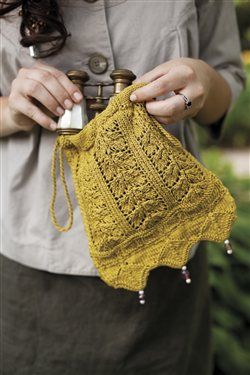 Knit Purse, Lace Bag, Bag Knitting, Chale Crochet, Silk Yarn, Free Knitting Pattern, Knitting Accessories, Knitted Bags, Knitting Inspiration