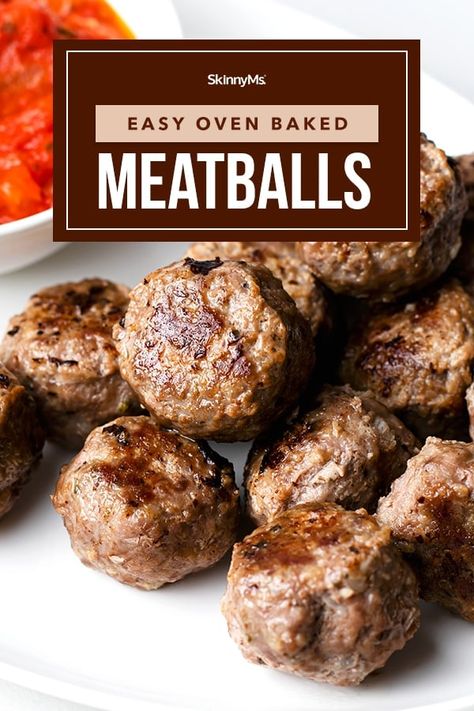 Easy Oven Baked Meatballs Oven Meatballs Recipe, Oven Meatballs, Oven Baked Meatballs, Baked Meatball Recipe, Macro Diet, Baked Meatballs, Easy Recipies, Meatball Recipes Easy, How To Cook Meatballs