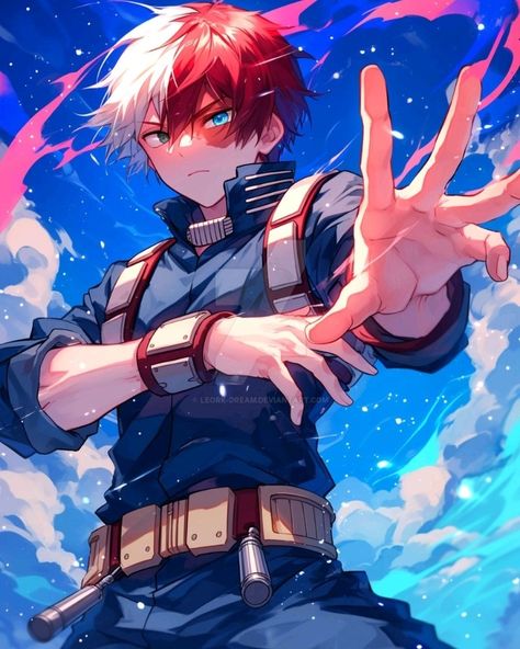 Icy Hot, My Hero Academia Shouto, Anime Tattoos, My Hero Academia Episodes, Hero Academia Characters, My Hero Academia Manga, Light Novel, Handsome Anime, Cute Anime Guys