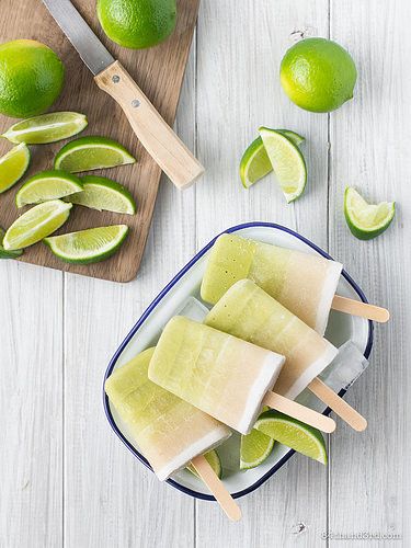 Ombre Key Lime Popsicles Ice Cream From Scratch, Lime Popsicles, Yogurt Pops, Fruit Popsicles, Making Homemade Ice Cream, Summer Breakfast, Homemade Popsicles, Sorbet Recipes, Vanilla Bean Ice Cream