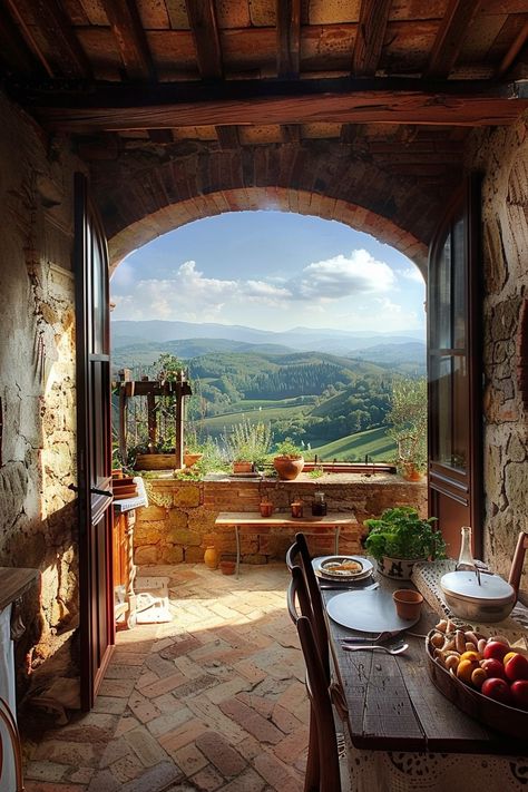 16 Tuscan Kitchen Ideas That Bring Italian Charm to Your Home! - My Decor Inspo Tuscan Kitchen Ideas, Italian Countryside House, Modern Italian Home, Italian Cottage, Italian Country House, Stone Arches, Tuscan Interior, Tuscany House, Tuscany Home