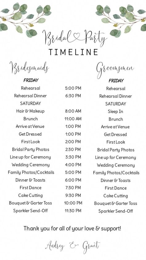 Bridal Party Itinerary Digital, Digital Wedding Timeline, Order of Events, Bridesmaid & Groomsmen Itinerary Text, Editable Wedding Schedule Keep your wedding day on schedule and your bridal party on time with this wedding itinerary template. 💕💕 Claim your additional 10% discount here: (Copy and Bridesmaid Itinerary Timeline, Wedding Time Schedule, Wedding Times Of Day, Order Of Wedding Events, Wedding Iterinary, Wedding Tip Wednesday, Wedding Time Line Day Of, Wedding Party Timeline, Bridal Party Itinerary