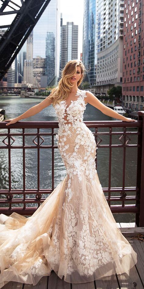 Fairytale Milla Nova Wedding Dresses 2018 ★ See more: https://weddingdressesguide.com/milla-nova-wedding-dresses/ #bridalgown #weddingdress Lace Wedding Dress Sleeveless, Dresses Country, Milla Nova, Bridal Gowns Mermaid, Pnina Tornai, Red Wedding Dresses, Pink Wedding Dresses, Mermaid Wedding Dresses, Backless Wedding