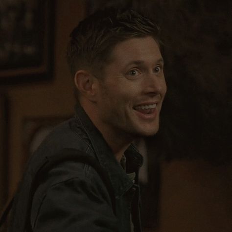 Happy Dean Winchester, Dean Winchester Happy, Supernatural Dr, Feel Better Soon, Sam Dean, Scott Mccall, Supernatural Cast, Demon Hunter, Happy Puppy