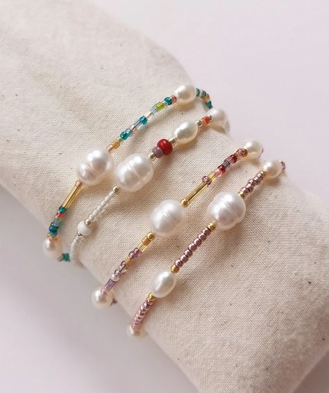 Multicolor Seed Bead Pearl Bracelet Set Summer Stacking | Etsy China Bead Pearl Bracelet, Real Pearl Necklace, Artisan Bracelets, Seed Bead Bracelet, Friend Bracelets, Buy Bead, Summer Necklace, Beaded Choker Necklace, Seed Bead Necklace