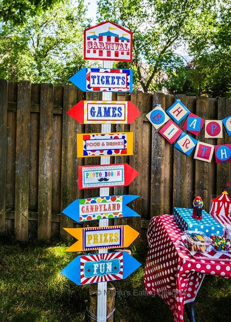 Carnival Banner Ideas, Carnival Theme Decorations Ideas, Amusement Park Sign, Carnival Banner, Retro Carnival, Retro Theme Party, Carnival Event, Stall Decorations, Carnival Signs