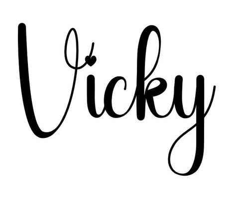 Vicky Name Wallpaper, Vicky Name Logo, V Letter Images, Victoria Gonzalez, School Book Covers, Floral Font, Name Signature, Alphabet Wallpaper, Signature Ideas