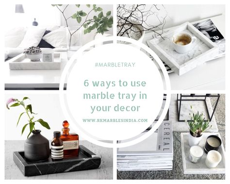 Gorgeous marble trays are always classy and are a lovely way to add style and grace to your home. Trays are incredibly versatile home decor elements that can be styled in many ways.  Here are my favourite ways to use marble trays in your decor to keep things organised and beautiful:- Marble Tray Styling, Marble Tray Decor, Tray Decor Ideas, White Tray, Marble Bowl, Marble Tray, Decor Elements, Herbs Indoors, Kitchen Marble