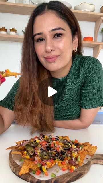 Nachos Recipe Cheese, Snack Ideas Air Fryer, Quick Nachos, Air Fryer Nachos, Nachos Healthy, Mexican Nachos, Healthy Nachos, Easy Snack Ideas, Vegetarian Nachos