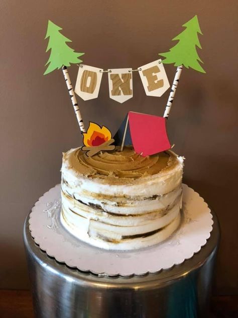 Log Smash Cake, Birch Logs, Cake Smash, Birthday Cake, Cake, Birthday