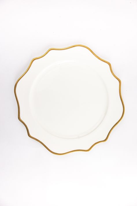 Gold Trim Plate. Gold Dinnerware. White Dinnerware. New Orleans Rentals. Table Decor. New Orleans Events. NOLA. Party Rentals Delivered. White Tableware, Gold Dinnerware, White Dinnerware, Wedding Plates, New Orleans Wedding, White Plates, Party Rentals, Gold Trim, Table Decor