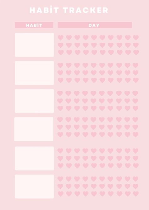 #kawaii_habit_tracker, #journal_habit_tracker, #pink_journal, #kawaii_planner, #habit_tracker_printable, #tracker_printable, #calendar_2024, #daily_planner_template, #habit_tracker Goodnotes Tracker, Pink Monthly Planner, Study Tracker, Book Cover Design Template, Goal Charts, School Study Ideas, Monthly Printable, Study Planner Printable, Camera Drawing