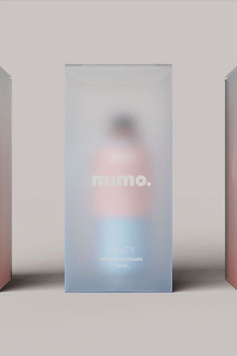 Refillable Toothpaste Concept From mimo Transparent Skincare Packaging, Ethereal Packaging, Glass Packaging Design, Toothpaste Design, Cosmetic Package Design, Translucent Packaging, Chrome Packaging, Toothpaste Packaging, Packaging 2023