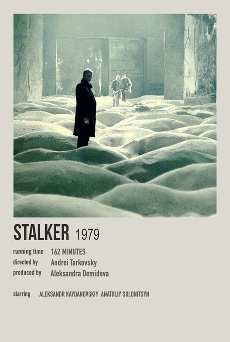 stalker Stalker Movie Poster, The Stalker Tarkovsky, Stalker Poster, Stalker Movie, Cafe Poster, Creepy Movies, Future Poster, Movie Card, Film Posters Minimalist