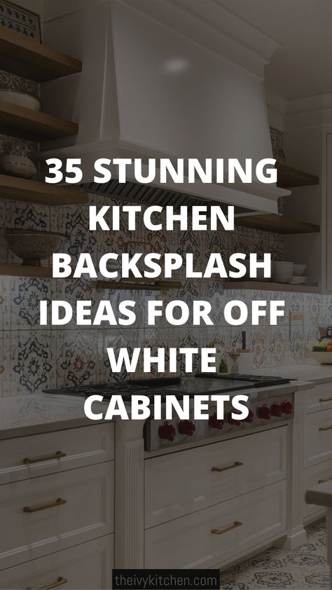 Get inspired by these 35 stunning kitchen backsplash ideas for white cabinets! Elevate your space with unique designs like herringbone tiles and Moroccan zellige in your kitchen. Save this pin to unlock the perfect backsplash solution for your white cabinets and create a modern coastal vibe effortlessly. Kitchen Backsplash For Cream Cabinets, White Picket Tile Backsplash Kitchen Horizontal, Historic Backsplash, Kitchen Backsplash Ideas With Almond Cabinets, Rustic White Tile Backsplash, Backsplash Design Ideas, Colored Tile Backsplash Kitchen, Striped Tile Kitchen Backsplash, Cream Subway Tile Backsplash Kitchen