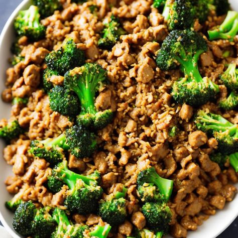 How To Make Ground Pork and Broccoli Stir-Fry Recipe Print A quick and easy stir-fry recipe packed with savory flavors of ground po Ground Pork Broccoli, Pork And Broccoli Recipes, Pork And Broccoli, Pork Broccoli, Pork Stir Fry Recipes, Pork Spices, Crunchy Broccoli, Easy Stir Fry Recipes, Spiced Vegetables