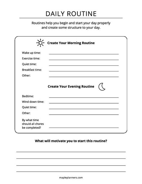 Daily Routine for Self Care Template Daily Structure For Adults, Daily Routine Planner Template, Daily Routine Checklist Template, Daily Self Care Routine Template, Sample Daily Routine Schedule For Adults, Self Care Template, Self Care Printable, Sign In Sheet Template, Adult Activities