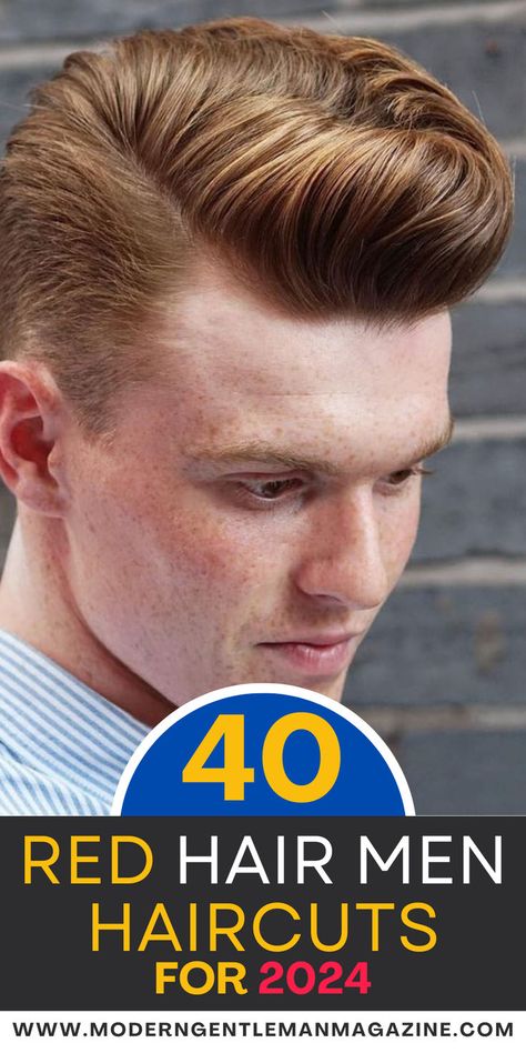 Looking for haircut ideas for red hair? Here are 40 stylish options to show off your vibrant color and unique style. #RedHair #MensHaircuts #HairColor Ideas For Red Hair, Red Hair Ideas, Deep Auburn, Red Hair Men, Haircut For Men, Strawberry Blonde, Haircut Ideas, Haircuts For Men, Auburn