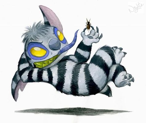 Beetlejuice Drawing, Toothless And Stitch, Beetlejuice Cartoon, Stitch Dress, Stitch Tattoo, Lilo And Stitch Drawings, Cute Disney Drawings, Dark Disney, Stitch Drawing