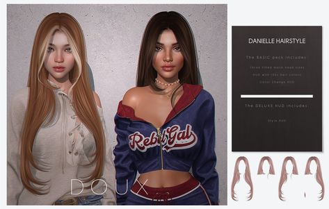 Straight Hair With Curtain Bangs, Layered Straight Hair, Couple References, Hair With Curtain Bangs, Sims 4 Piercings, Sims 4 Tsr, The Sims 4 Skin, Play Sims 4, The Sims 4 Pc