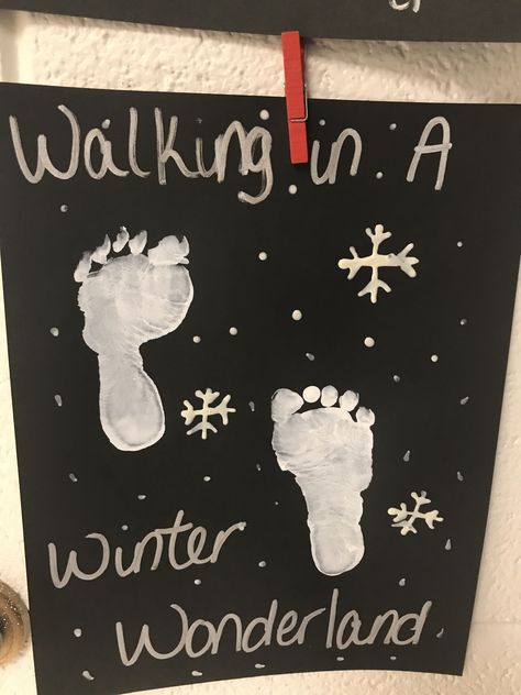 All About Winter Crafts For Toddlers, Winter Finger Painting For Kids, Hand Print Snowflake, Walking In A Winter Wonderland Craft, Infant Winter Crafts Daycare, December Art For Infants, Hibernation Crafts For Infants, Infant Crafts Winter, Christmas Paintings For Toddlers