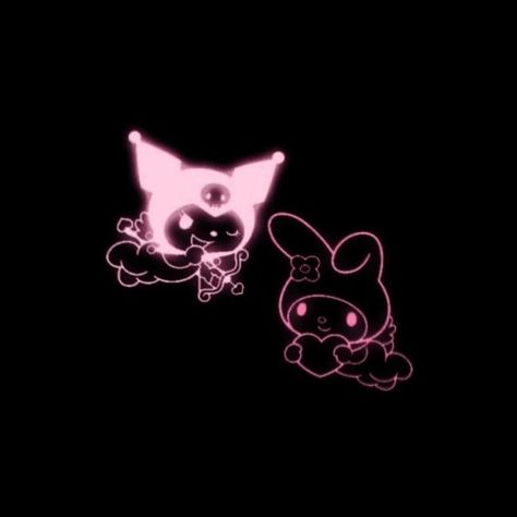 Photo Hanging Ideas, Pink And Black Wallpaper, Cat App, Photo Hanging, Pink Goth, Pink Grunge, Hanging Ideas, Hello Kitty Art, Sanrio Wallpaper