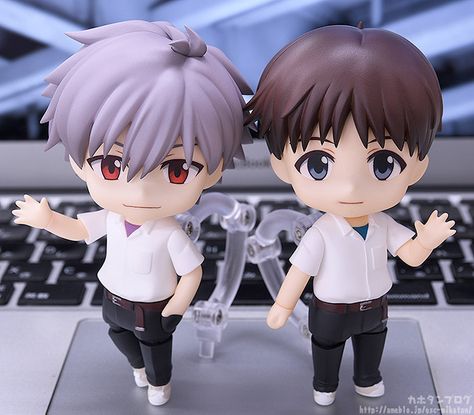 Evangelion Shin Gekijouban - Ikari Shinji - Nendoroid (#1260) (Good Smile Company) | MyFigureCollection.net Shinji And Kaworu, Kaworu Nagisa, Shinji Ikari, Good Smile, Let It Be, On Twitter, Twitter, Art