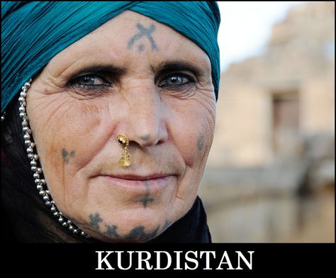 Kurdish woman Face Tattoos For Women, Facial Tattoos, Birth Flower Tattoos, Face Tattoos, We Are The World, Face Tattoo, Symbolic Tattoos, Neck Tattoo, Flower Tattoos